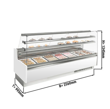 Витрина кондитерская GGM Gastro KUI251E-G