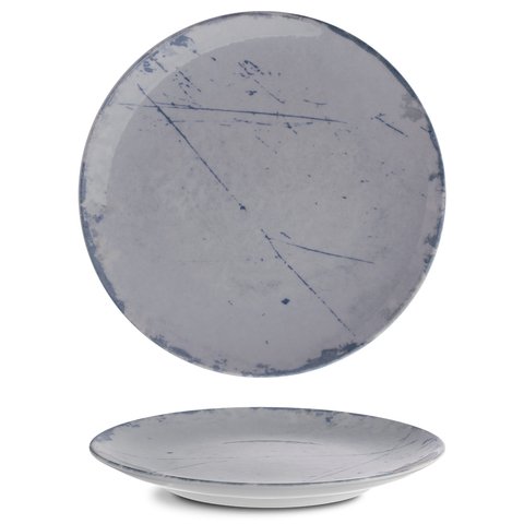 ISC2121-K0008 Тарелка круглая 21 см серия "Isabelle" декор "Stone Blue"
