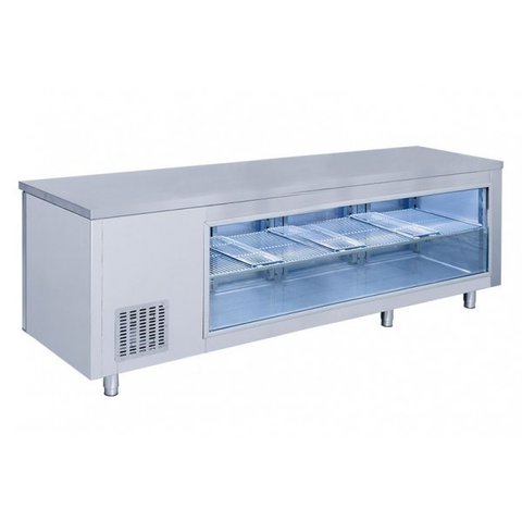 Холодильный стол KTGFF278 GGM Gastro (стеклянный фасад)