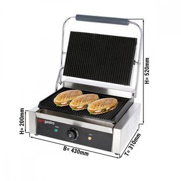 Контактный гриль GGM Gastro KGKB200