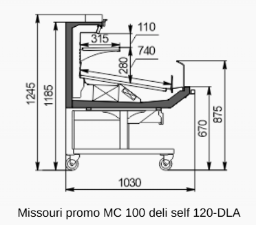 Витрина самообслуживания Missouri promo MC 100 deli self 120-DLA 1250 Технохолод