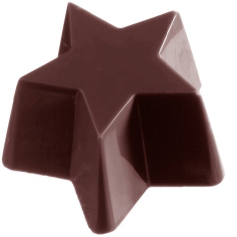 1390 CW Форма для шоколада "звезда" 45х45 мм h25 мм, 1х14 шт./24 г