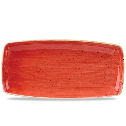 SBRSOP111 Тарелка прямоугольная 29,5х15 см серия "Stonecast Berry Red"