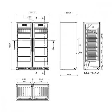 Холодильник для вина GGM GASTRO WKFA800