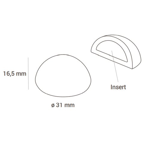 CH013 Набор форм для пралине SEMISFERA Ø31 h16мм