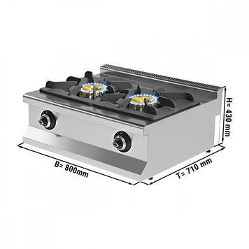 Плита газова GGM Gastro GHTE2