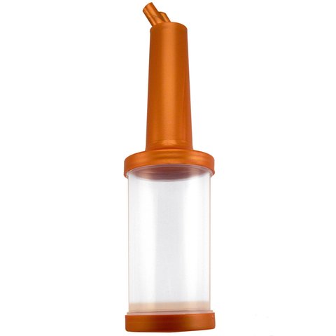 PM01MC Бутылка с гейзером 1 л прозрачная (бронзовая крышка)