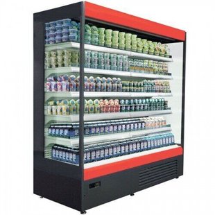 Холодильная горка (регал) UBC AURA 1,56 боковина стеклопакет