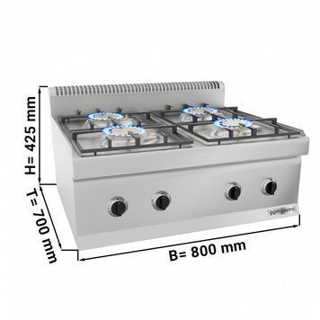 Плита газова GGM Gastro GHK800-E