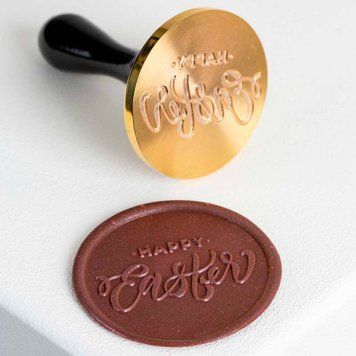 20FH36S Штамп для шоколаду "Happy Easter" &oslash; 30 мм h 90 мм