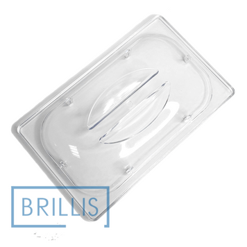 Крышка из поликарбоната купольная Brillis GN 1/9 прозрачная (175х107х27)