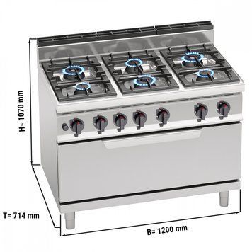 Плита газовая GGM Gastro GHB171P+GB8