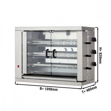 Гриль для кур GGM GASTRO GM318E-B