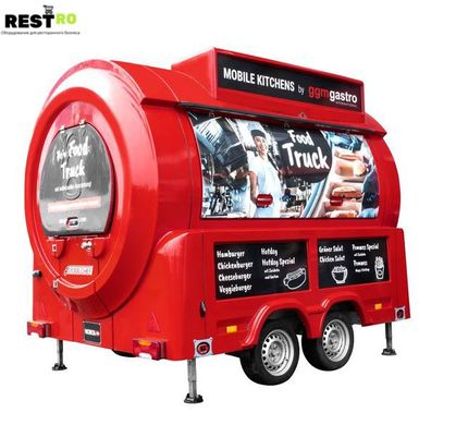 Mobile Kitchen / Food Truck GGM - Thema: Фаст фуд MFO-FF2-R Imbisswagen - Grundausstattung