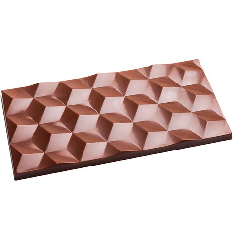 2448 CW Форма для шоколадной плитки "кубы" 148x74x8,5 мм, 1х3 – 80 г.