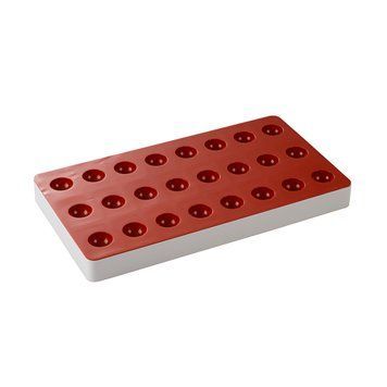 SG04/YL Форма силіконова для мармеладу "напівсфера" d 27 mm, h 13.5 mm + пластикова основа