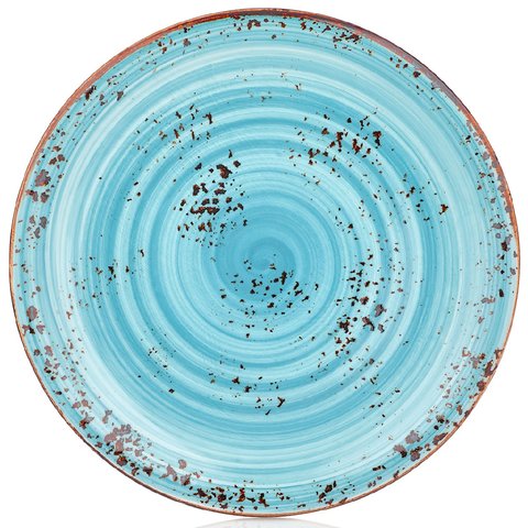 HA-IN-ZT-25-DZ Тарелка круглая 25 см, цвет голубой (Infinity), серия "Harmony"