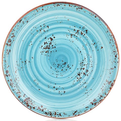 HA-IN-ZT-27-DZ Тарелка круглая 27 см, цвет голубой (Infinity), серия "Harmony"