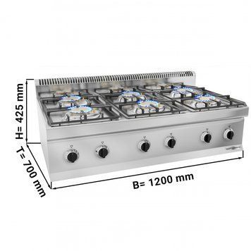 Плита газова GGM Gastro GHK1200-E