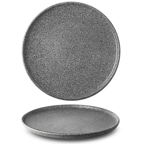 G4Y2126 Тарелка круглая 26 см, цвет темно-серый, серия "Granit" (матовое глазирование)