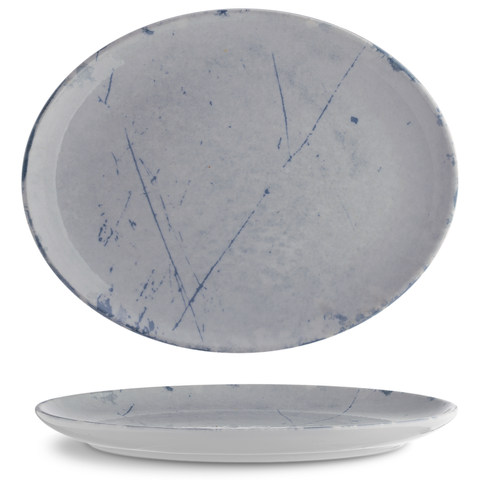 ISC3032-K0008 Блюдо овальное 32х26 см серия "Isabelle" декор "Stone Blue"