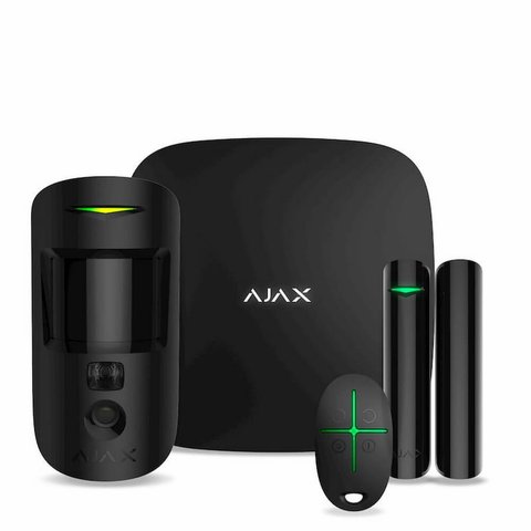 Комплект охранной сигнализации Ajax StarterKit Cam Plus Black+ Бесплатная доставка