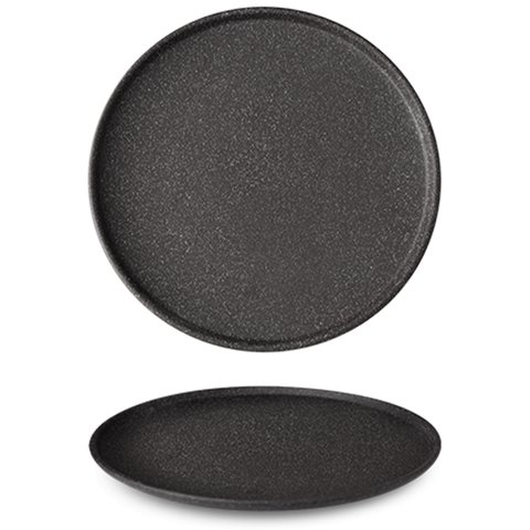 G9Q2120 Тарелка d 20 см, цвет черный, серия "Granit" (без глазирования)