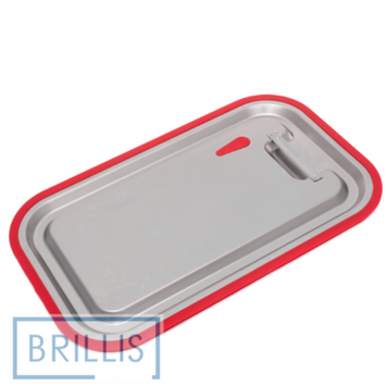 Крышка н/ж с силиконовым уплотнителем для гастроемкостей Brillis GN 1/1 (510х306х20)