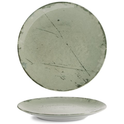 ISC2121-K0010 Тарілка кругла 21 см серія "Isabelle" декор "Stone Green"