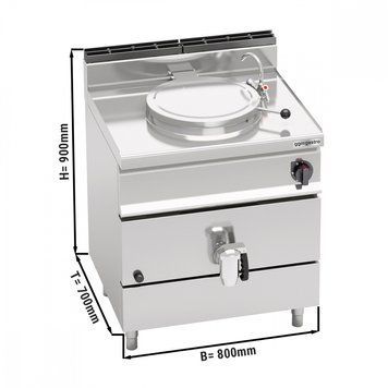 Котел харчоварильний GGM Gastro GKB879T