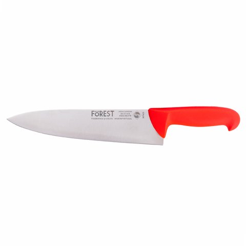 367425 Нож поварской полугибкий 250 мм красный