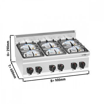 Плита газова GGM Gastro GHB963P