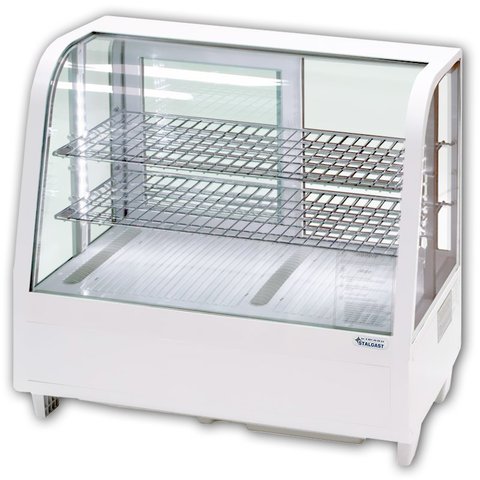 Холодильні вітрини Stalgast Вітрина експозиційна 100 л біла оснащ. LЕD