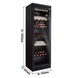 Холодильник для вина GGM GASTRO WKNR400N#SET2 - 1