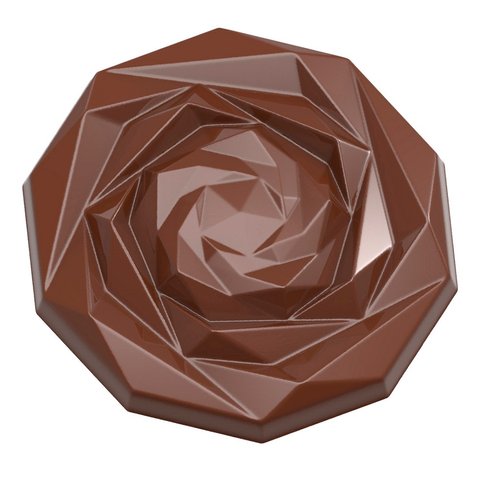 0246 CF Форма для шоколада "роза" Ø45 мм h 7,5 мм, 2х5 шт./9,5 г