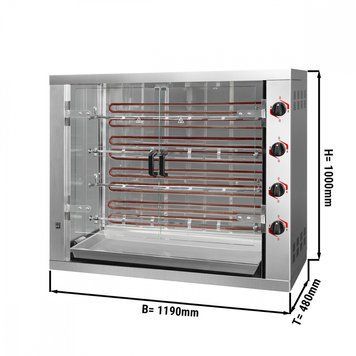 Гриль для кур GGM GASTRO EHKM424-B
