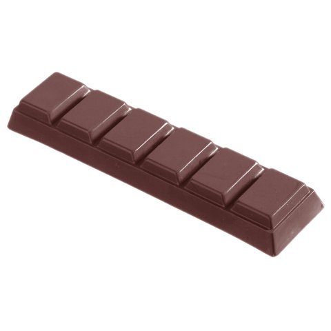 1132 CW Форма для шоколада "Плитка" 125x30x13 мм, 7 шт. x 50 г