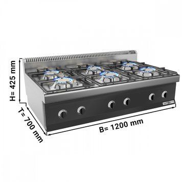 Плита газова GGM Gastro GHB173M