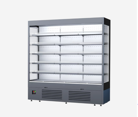 Пристенная вертикальная холодильная витрина (регал) Juka ADХ187 (без боковых панелей)