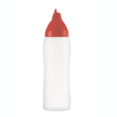 02555 Пляшка для соусу 500 мл (червона)