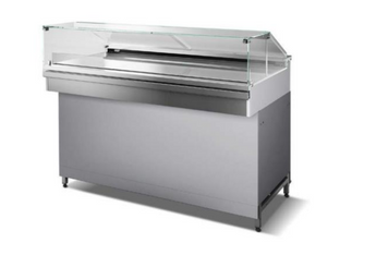Вітрина кондитерська ISA ABACO SNK80-A L200 з трапецієвидним низьким склом