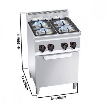 Плита газовая GGM Gastro GHB669P+GB4