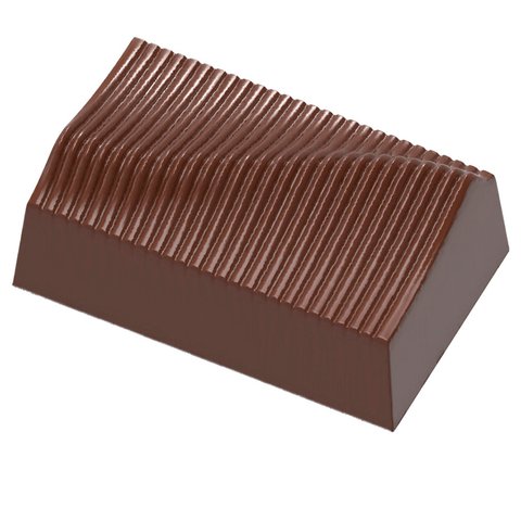 1969 CW Форма для шоколада "плиссе" 35х21,5 мм h 14 мм, 3х8 шт./10,5 г