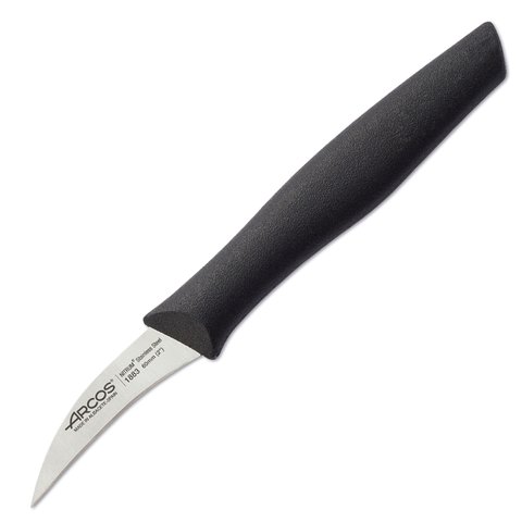 188300 Нож для чистки изогнутый 60 мм черный серия "Nova"