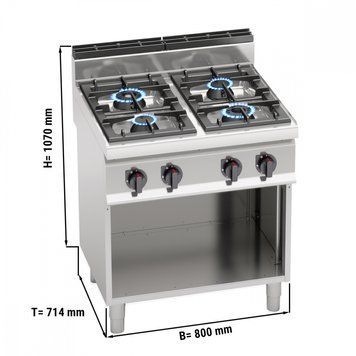 Плита газовая GGM Gastro GHB871P