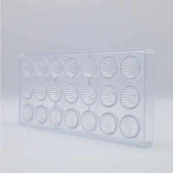 0258 CF Форма для шоколаду "Mochi 2" 28,5х28,5 мм h 19,5 мм, 3х7 шт./9,5 г