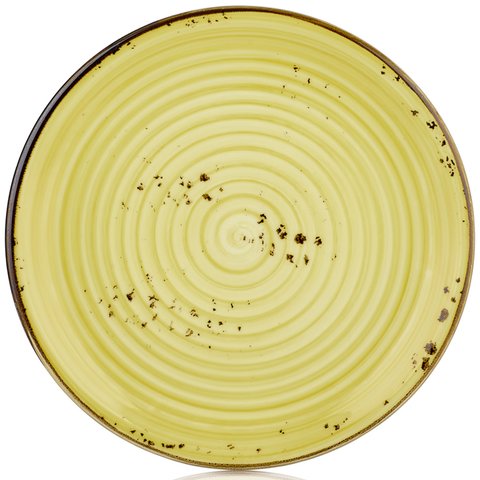 HA-SN-ZT-23-DZ Тарелка круглая 23 см, цвет оливковый (Sun), серия "Harmony"