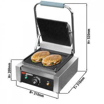 Контактный гриль GGM Gastro KGKB100