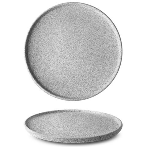 G1Q2120 Тарелка d 20 см, цвет светло-серый, серия "Granit" (без глазирования)