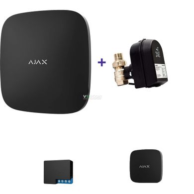 Система защиты от протечки воды Ajax Hub Plus + кран с электроприводом Honeywell 220 + Бесплатная доставка